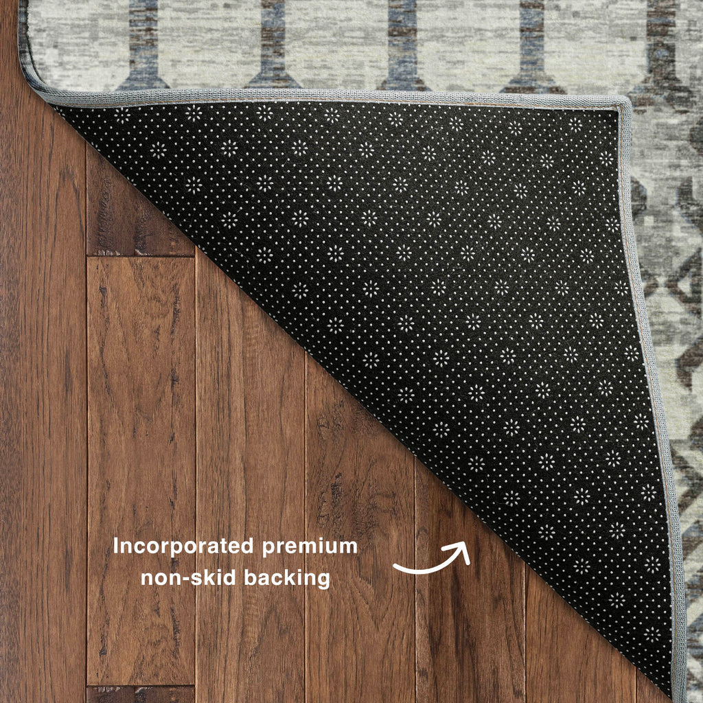 dalyn brisbane br8 silver rug
