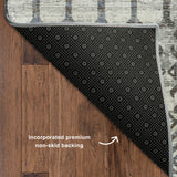 dalyn brisbane br8 silver rug