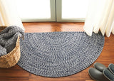 safavieh clearance braided bra201n dark blue rug