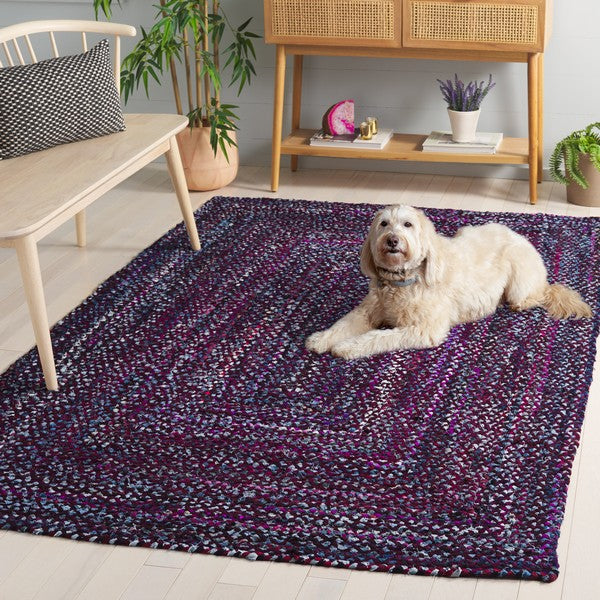 safavieh clearance braided brd210v purple rug