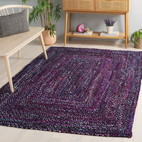 safavieh clearance braided brd210v purple rug
