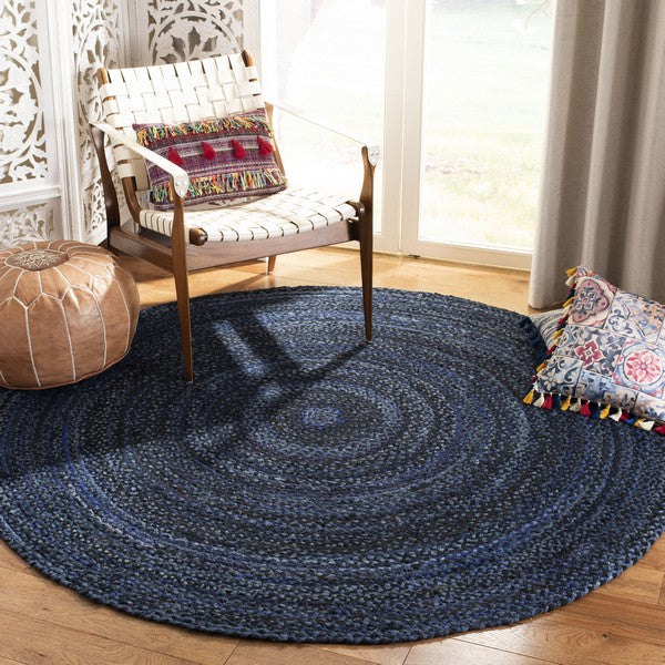 safavieh clearance braided brd452n navy rug