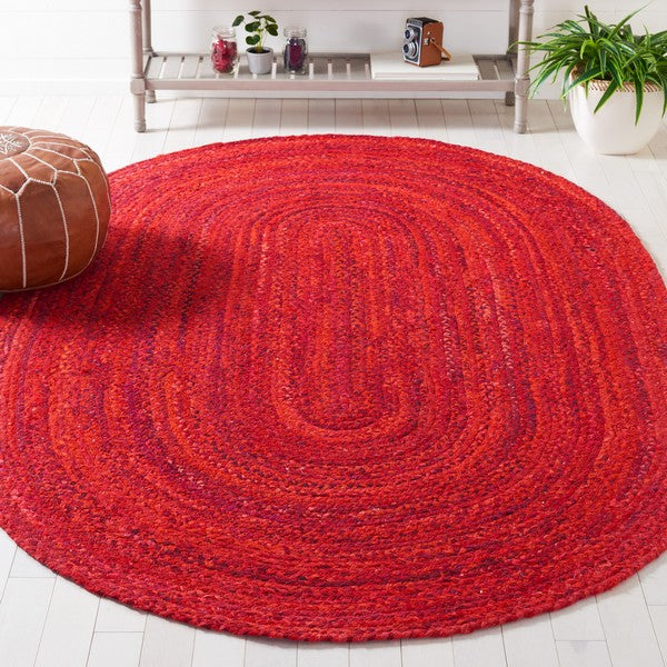 safavieh clearance braided brd452q red rug