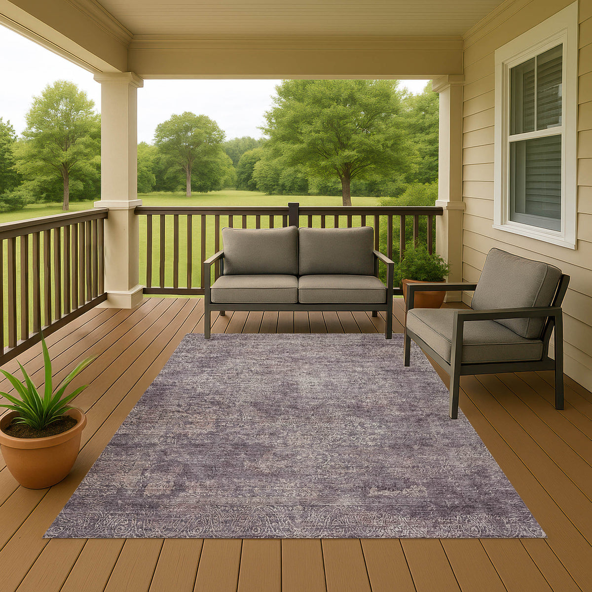 dalyn burano bu10 plum rug