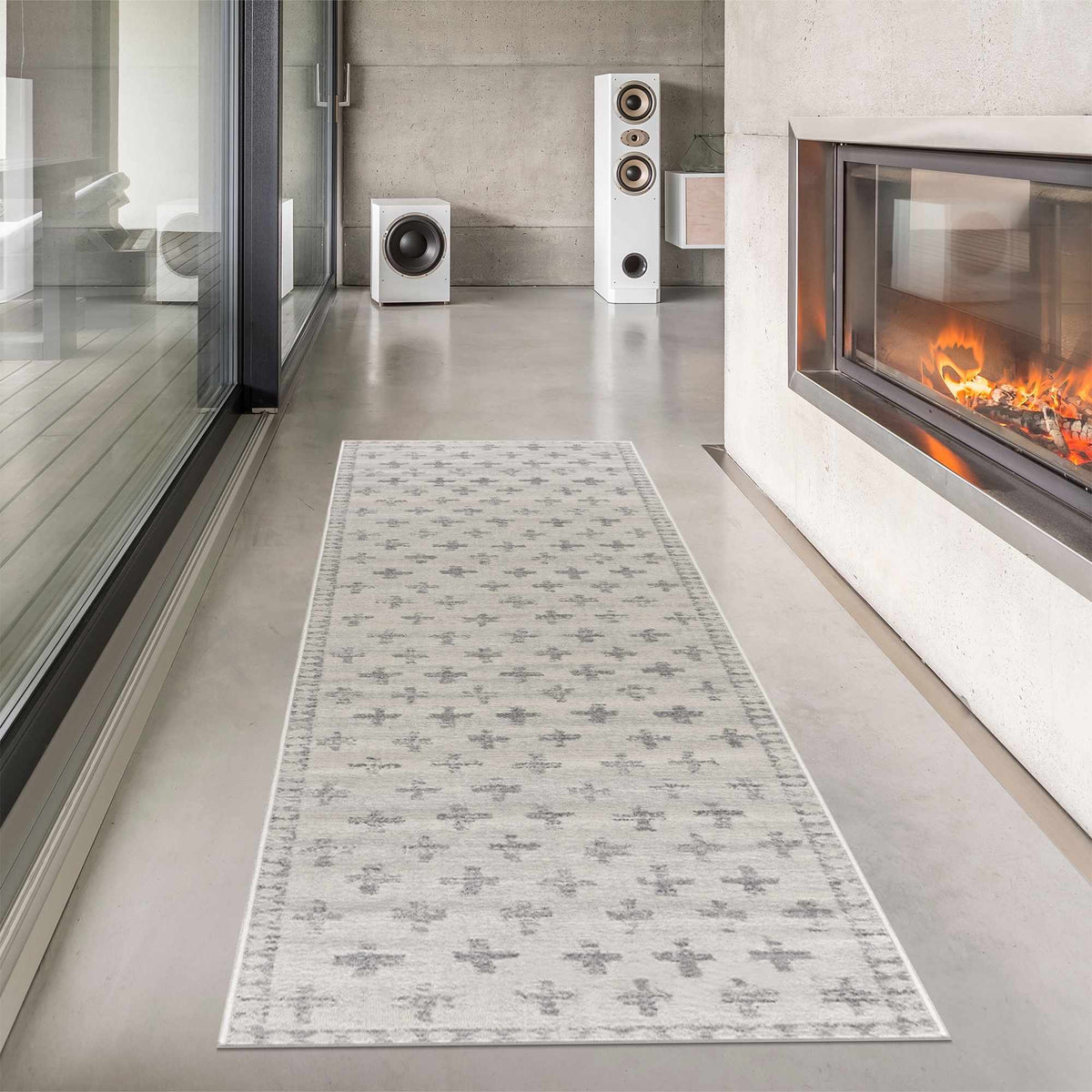 Hauteloom Tigris TGS2322 Ivory Machine Made Polypropylene Rug