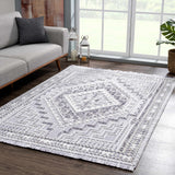 Hauteloom Limited Edition ALYA01 Gray Machine Made Polyester Rug