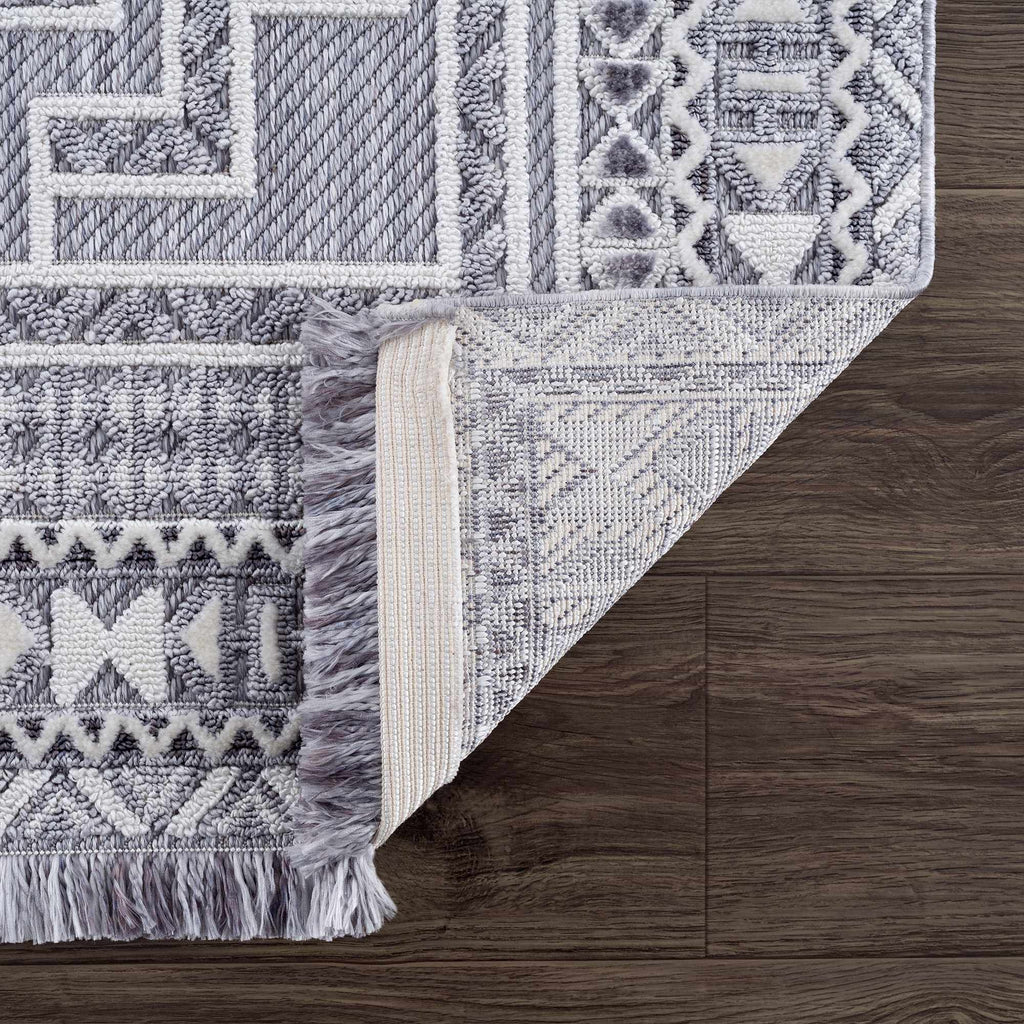 Hauteloom Limited Edition ALYA01 Gray Machine Made Polyester Rug