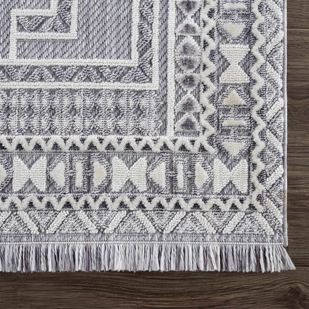 Hauteloom Limited Edition ALYA01 Gray Machine Made Polyester Rug