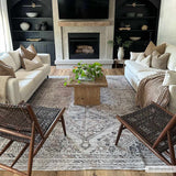 Hauteloom Barny SAMABARNYA5 Ivory Machine Made Polyester Rug