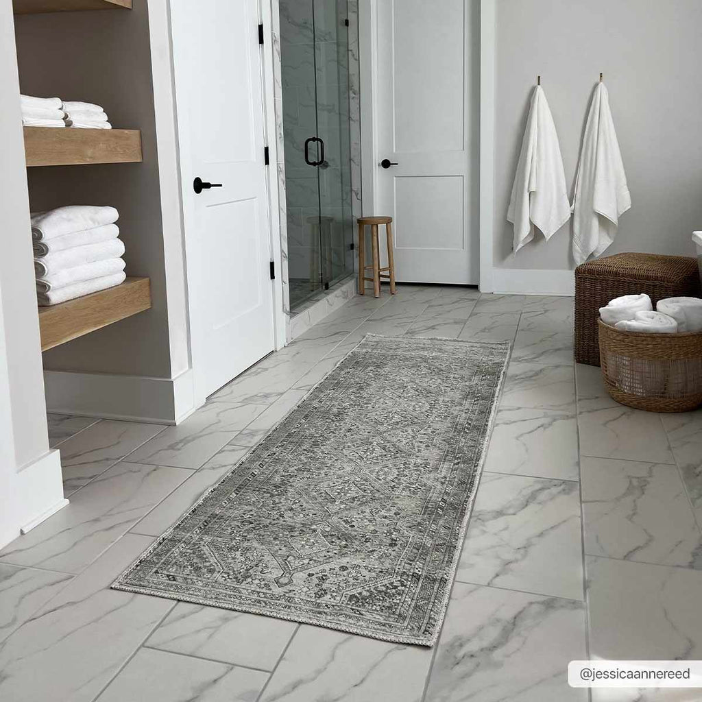 Hauteloom Barny SAMABARNYA1 Off White Machine Made Polyester Rug