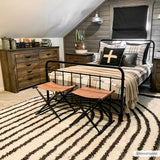 Hauteloom Bauer SBMMBAUERA1 White Machine Made Polyester Rug