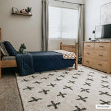 Hauteloom Bede SLKABEDE8A1 Beige Machine Made Polyester Rug