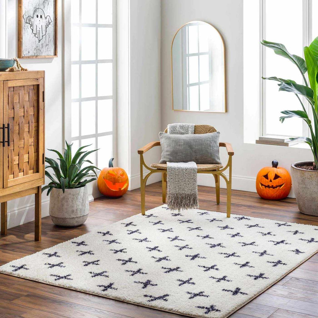 Hauteloom Bede SLKABEDE8A1 Beige Machine Made Polyester Rug