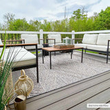 Hauteloom Areli SSSBARELIA2 Black Machine Made Polypropylene Rug