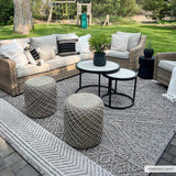 Hauteloom Areli SSSBARELIA2 Black Machine Made Polypropylene Rug