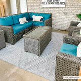 Hauteloom Areli SSSBARELIA4 Taupe Machine Made Polypropylene Rug