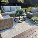 Hauteloom Canadian CNDN Gray Machine Made Polypropylene Rug