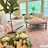Hauteloom Bethany BET Beige Machine Made Chenille-Polyester Rug