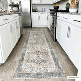 Hauteloom Hera HMABHERAR90 Blue Machine Made Polyester Rug