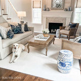 Hauteloom Brockton BROCK Beige Loom Knotted Wool Rug