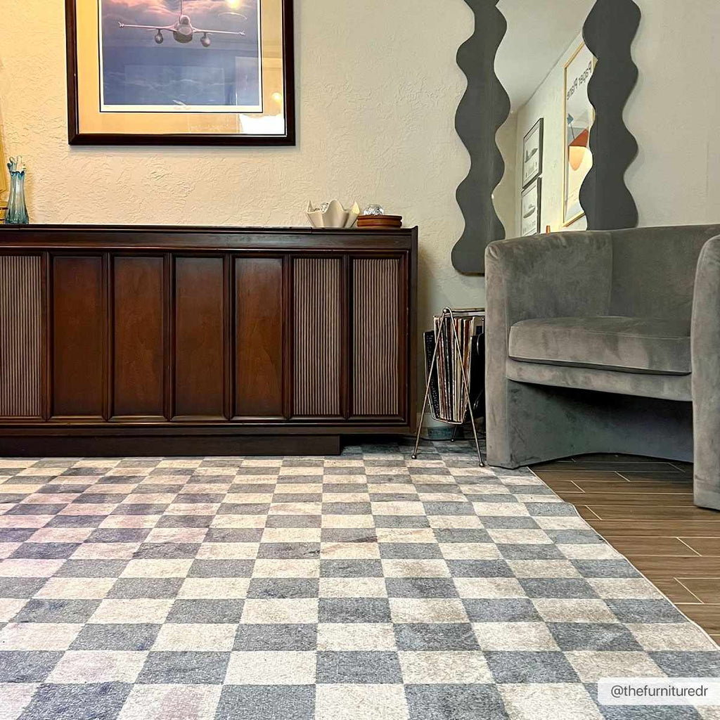 Hauteloom Brone SLLIBRONEA1 Blue Machine Made Polyester Rug