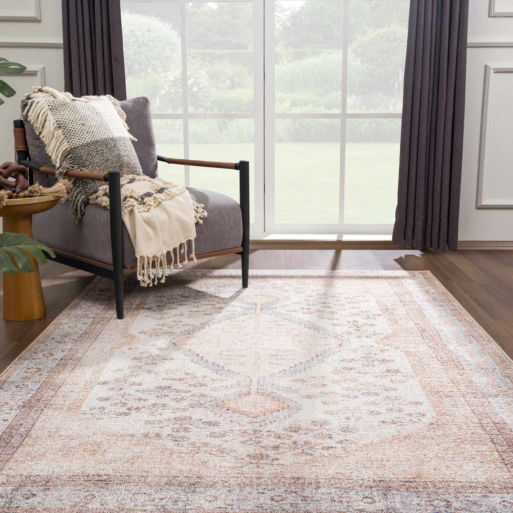 Hauteloom Analu HCAHANALUA1 Tan Machine Made Polyester Rug