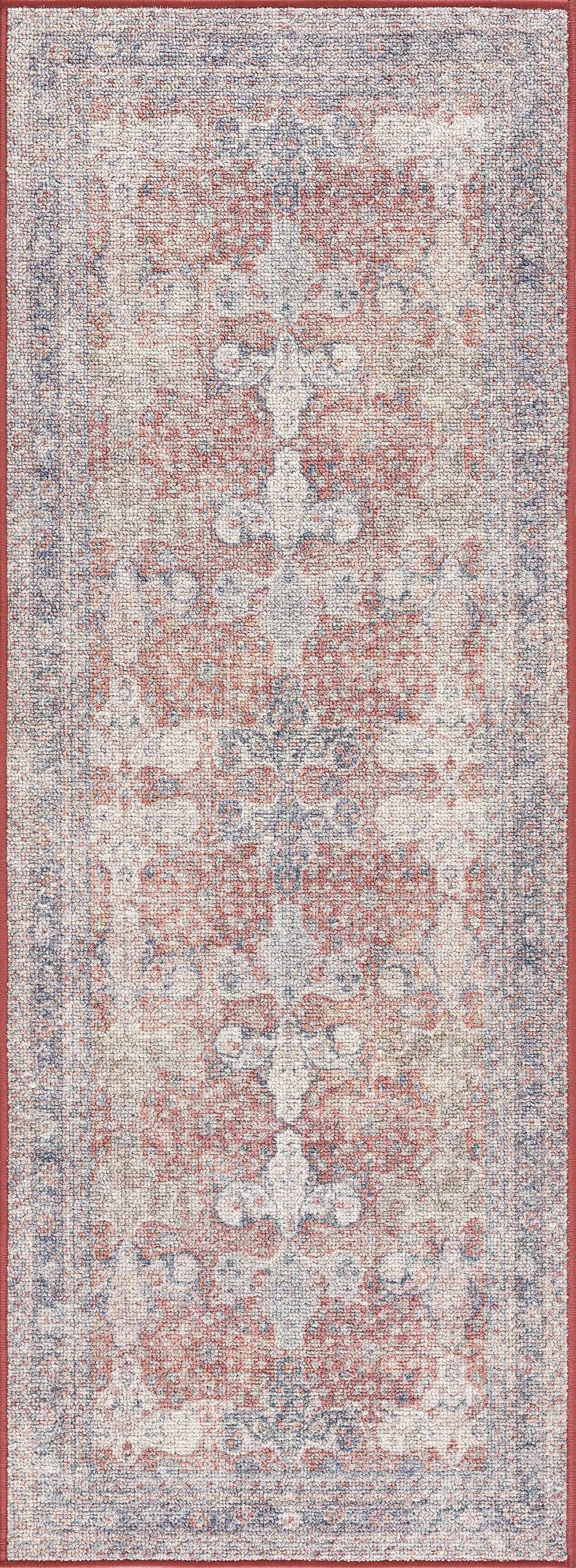 Hauteloom Ambre HCAHAMBREA1 Burgundy Machine Made Polyester Rug