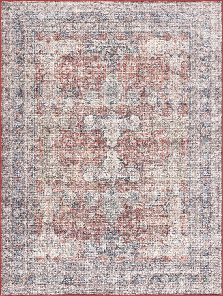 Hauteloom Ambre HCAHAMBREA1 Burgundy Machine Made Polyester Rug