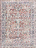 Hauteloom Ambre HCAHAMBREA1 Burgundy Machine Made Polyester Rug