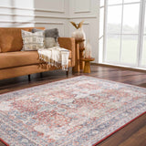 Hauteloom Ambre HCAHAMBREA1 Burgundy Machine Made Polyester Rug