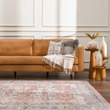 Hauteloom Ambre HCAHAMBREA1 Burgundy Machine Made Polyester Rug