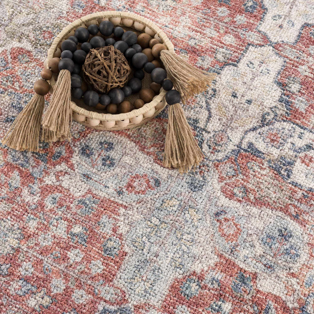 Hauteloom Ambre HCAHAMBREA1 Burgundy Machine Made Polyester Rug