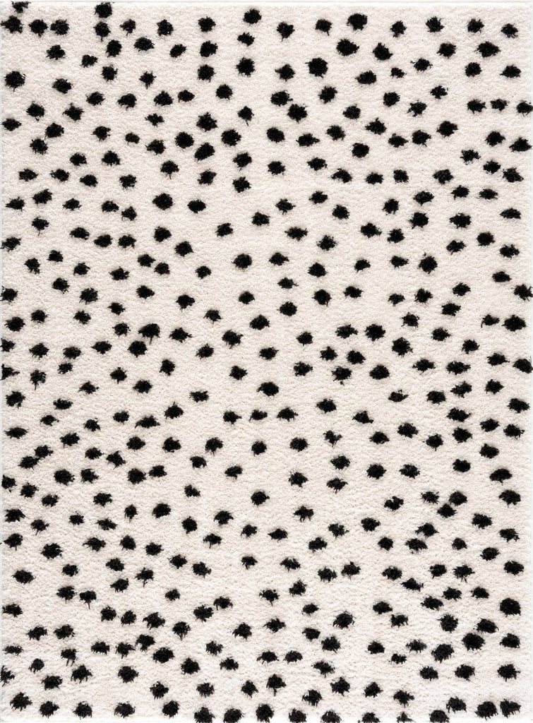 Hauteloom Cansu HRDOCANSAA1 Black Machine Made Polyester Rug