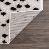 Hauteloom Cansu HRDOCANSAA1 Black Machine Made Polyester Rug