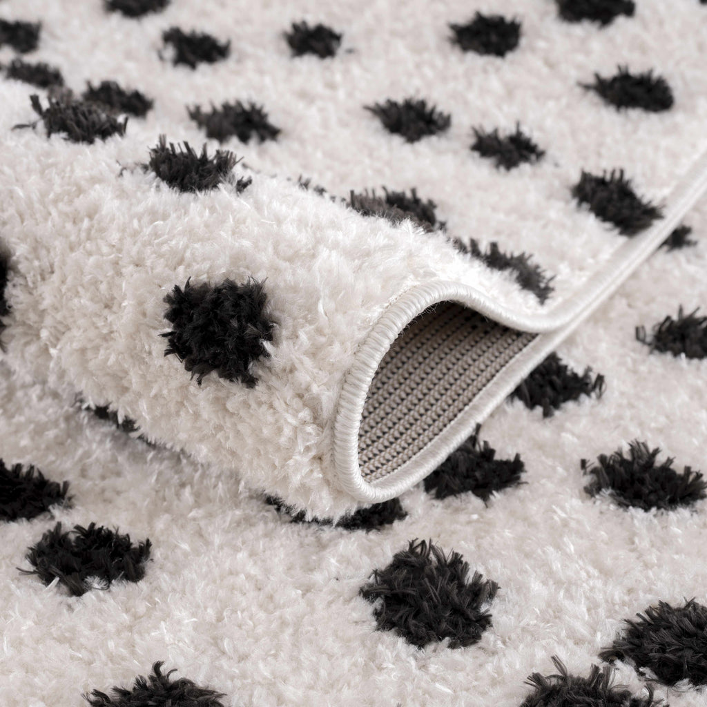 Hauteloom Cansu HRDOCANSAA1 Black Machine Made Polyester Rug