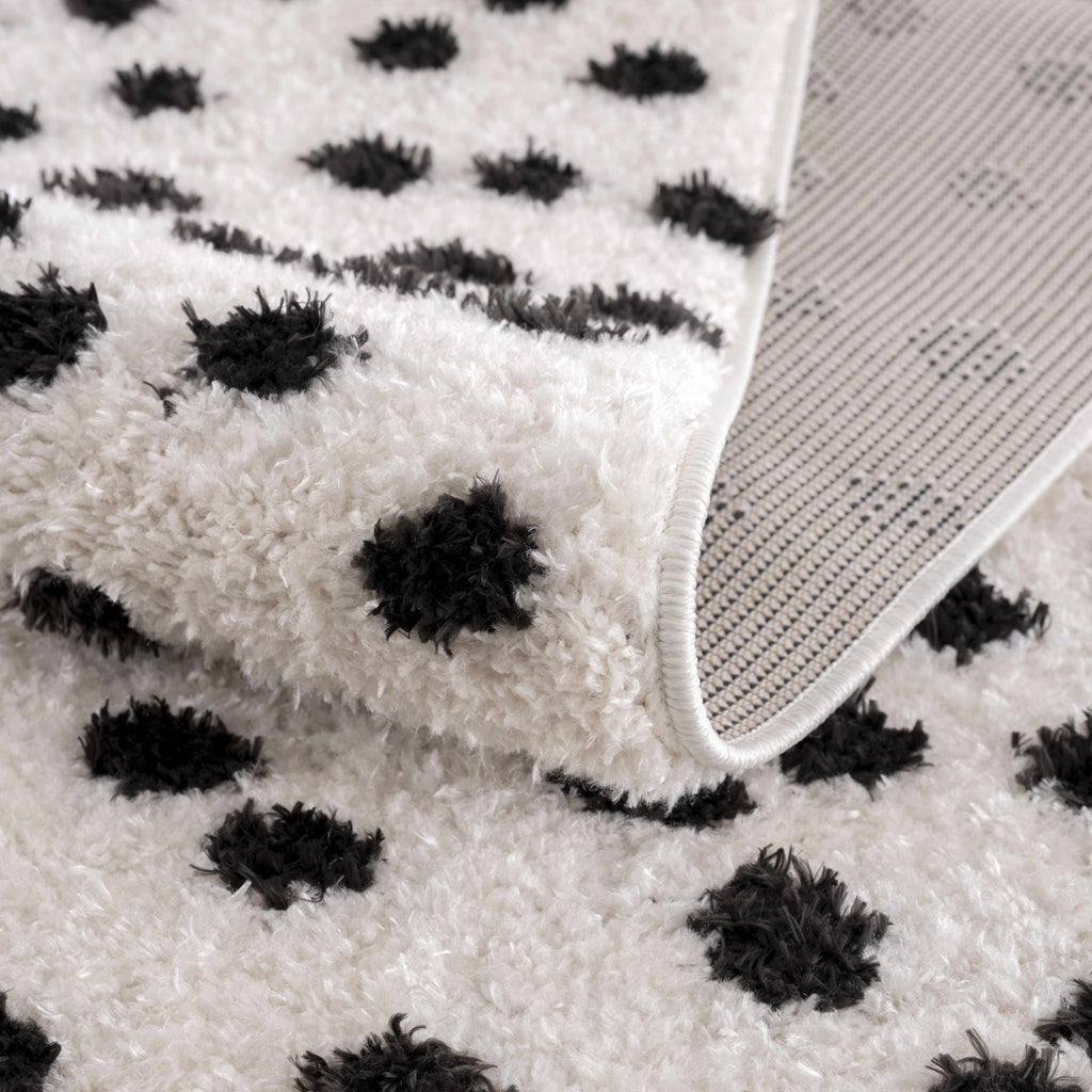 Hauteloom Cansu HRDOCANSAA1 Black Machine Made Polyester Rug