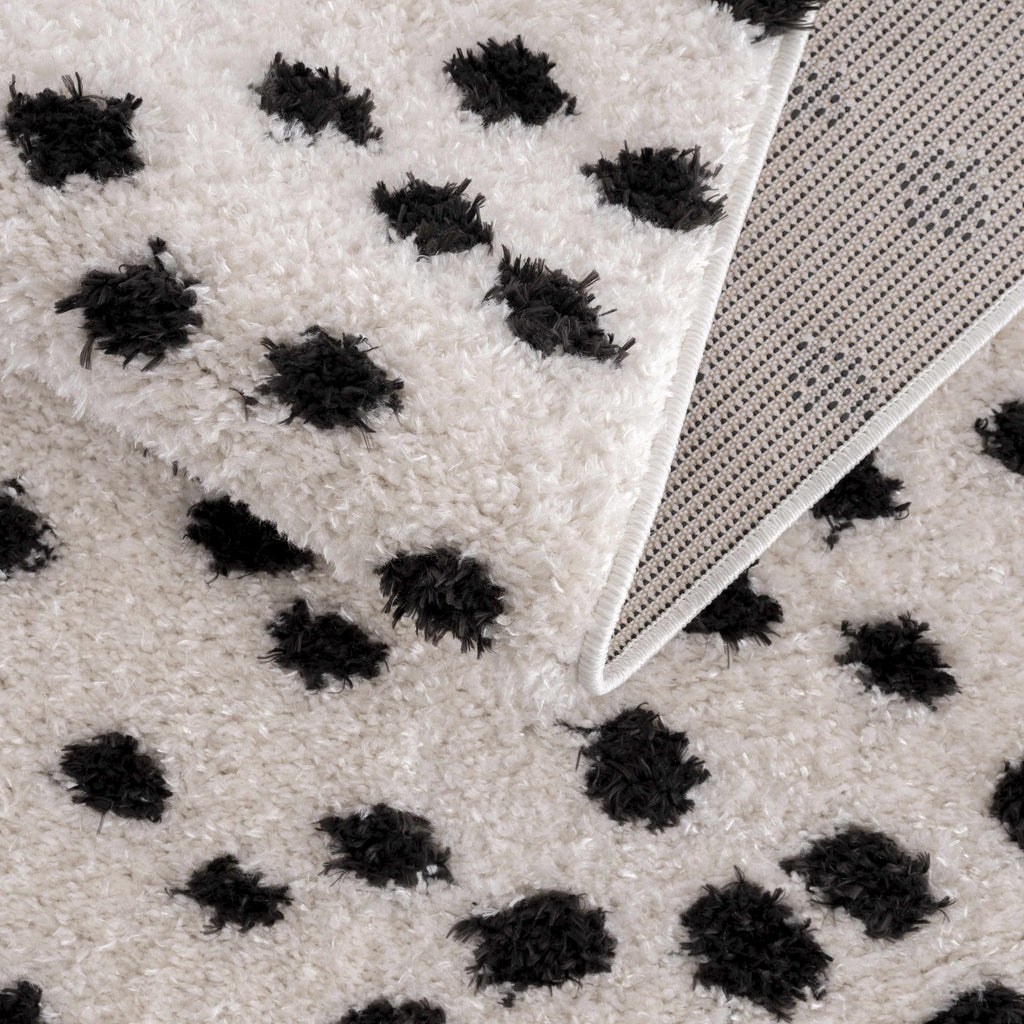 Hauteloom Cansu HRDOCANSAA1 Black Machine Made Polyester Rug