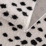 Hauteloom Cansu HRDOCANSAA1 Black Machine Made Polyester Rug