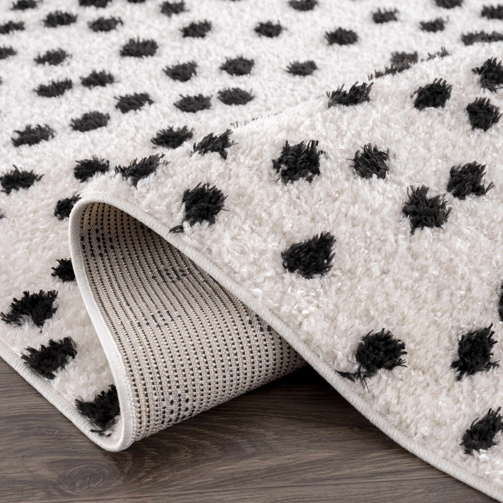 Hauteloom Cansu HRDOCANSAA1 Black Machine Made Polyester Rug
