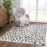 Hauteloom Cansu HRDOCANSAA1 Black Machine Made Polyester Rug