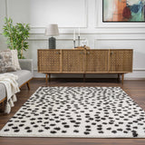 Hauteloom Cansu HRDOCANSAA1 Black Machine Made Polyester Rug