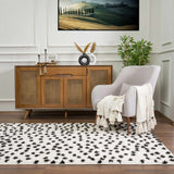 Hauteloom Cansu HRDOCANSAA1 Black Machine Made Polyester Rug
