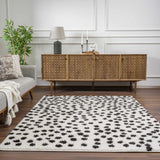 Hauteloom Cansu HRDOCANSAA1 Black Machine Made Polyester Rug