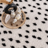 Hauteloom Cansu HRDOCANSAA1 Black Machine Made Polyester Rug
