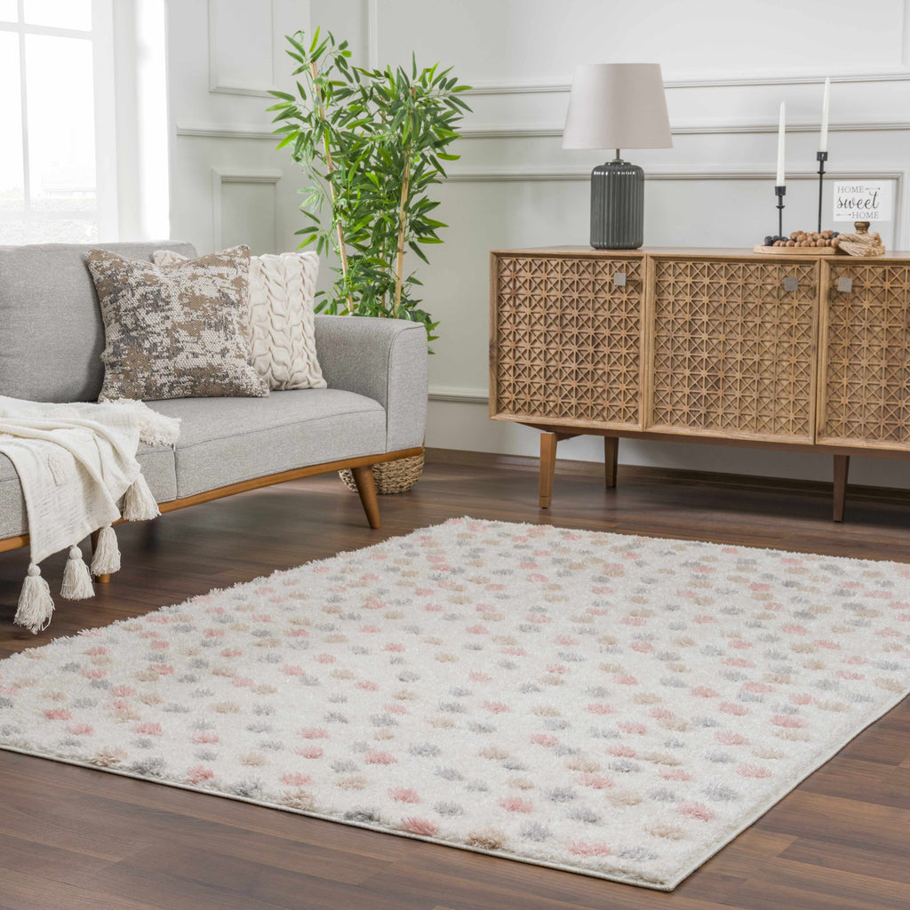 Hauteloom Cansu HRDOCANSAA2 Beige Machine Made Polyester Rug