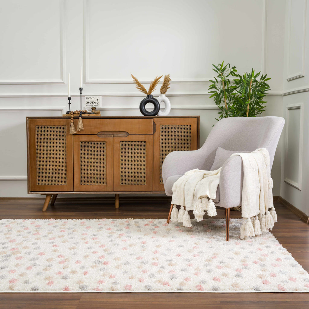 Hauteloom Cansu HRDOCANSAA2 Beige Machine Made Polyester Rug