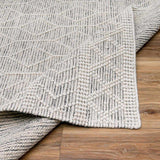 Hauteloom Carolina CAROL White Woven/Flatwoven Wool Rug