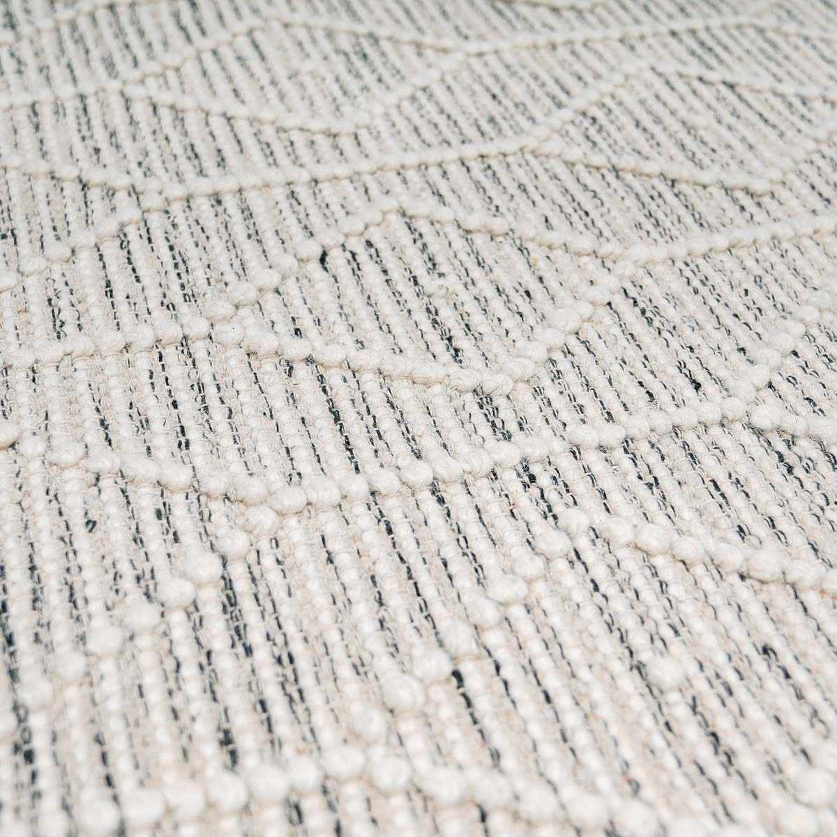 Hauteloom Carolina CAROL White Woven/Flatwoven Wool Rug