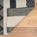 Hauteloom Whittington CARRS White Woven/Flatwoven Wool Rug
