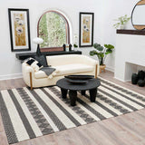 Hauteloom Whittington CARRS White Woven/Flatwoven Wool Rug
